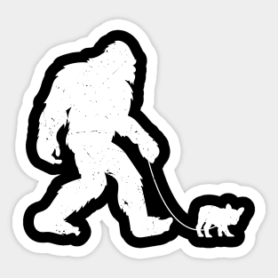 Bigfoot's French Bulldog Buddy Walk Sticker